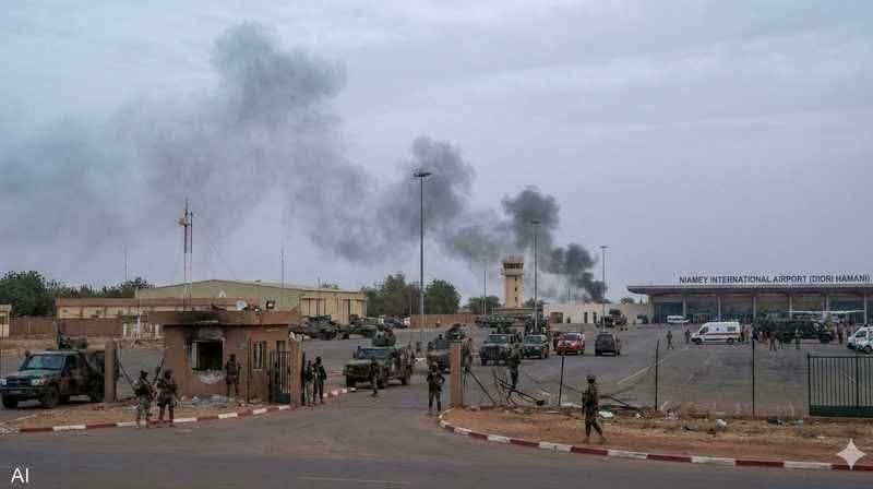النيجر: 13 قتيلاً في هجوم على مطار نيامي وتحـييد 22 مهاجماً