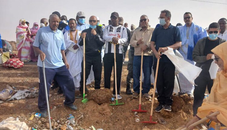 والي الحوض الغربي يشرف على انطلاق حملة لتنظيف مدينة لعيون
